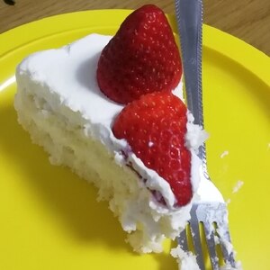 子供と作るいちごのショートケーキ(18センチ型)！